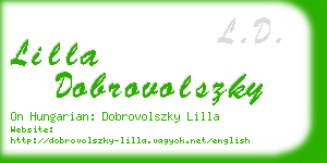 lilla dobrovolszky business card